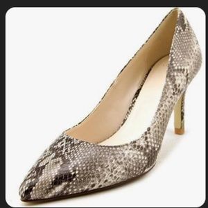 Cole Haan snakeskin pumps